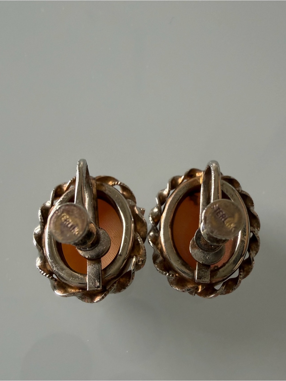 Vintage Shell Cameo Earrings - Picture 15 of 16